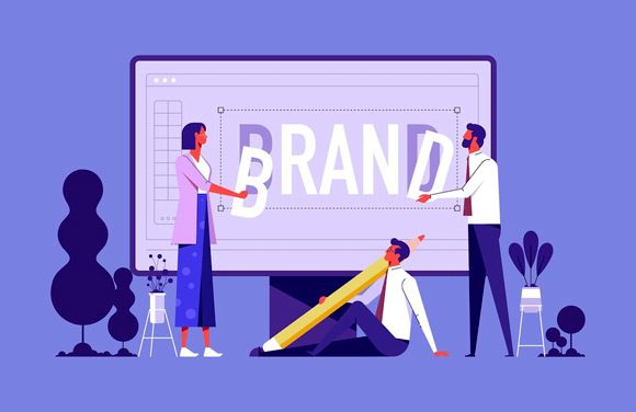 Brand creation company banner digital posh
