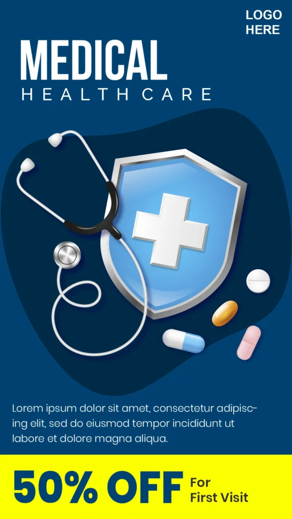 Digitalposh brochure templates used for alter the card's design to suit your pharmacy's requirements.