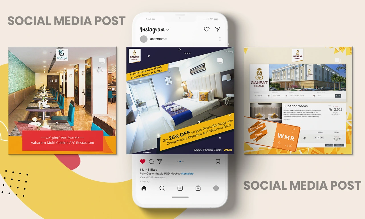 DigitalPosh Portfolio SMM design freelancer bangalore