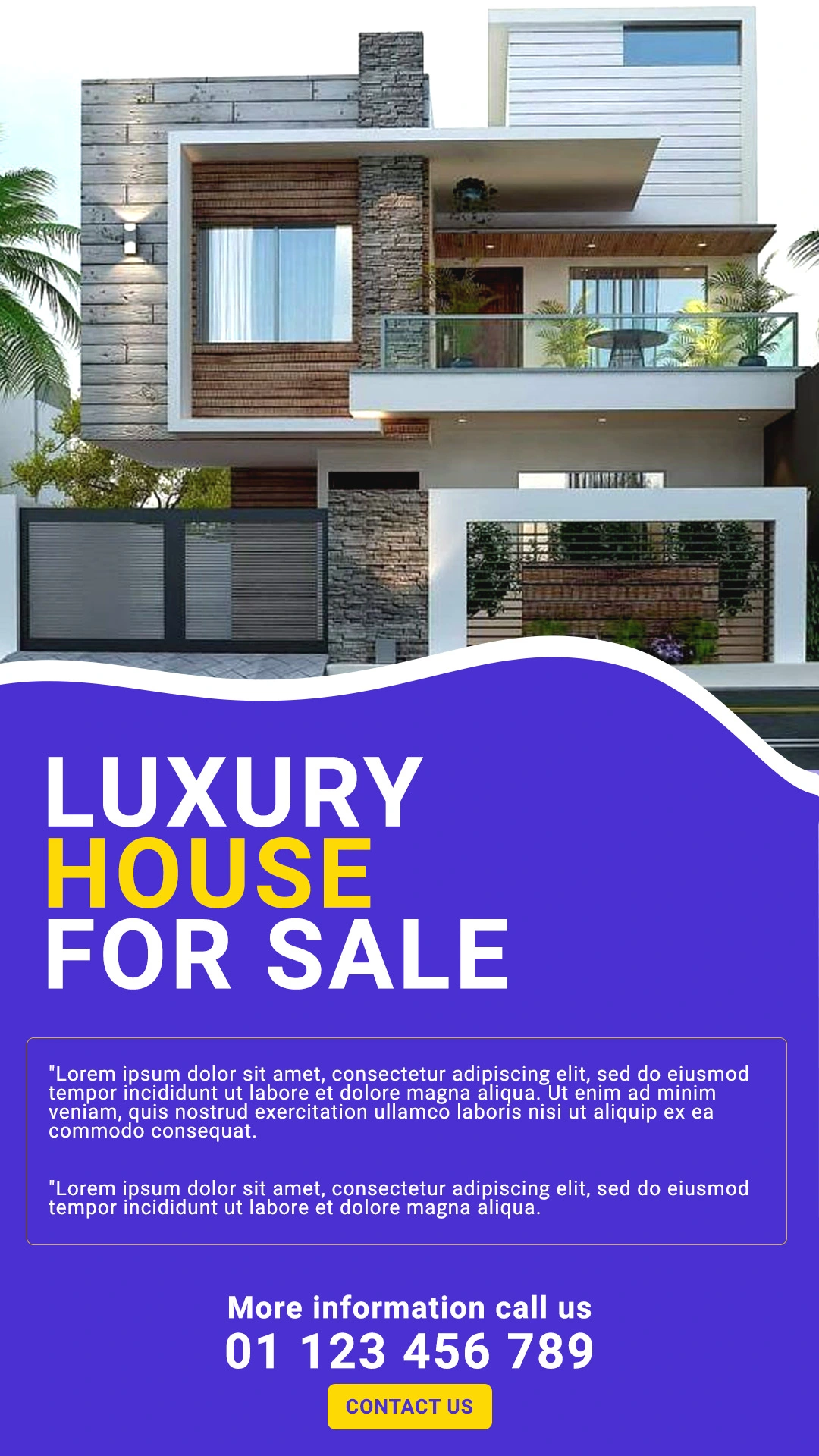 Luxury House Sale Social Media Poster - Digitalposh PSD