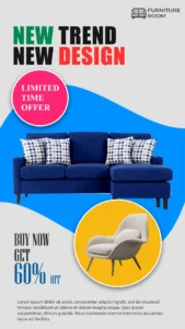 furniture new trend digitalposh Instagram story free templates