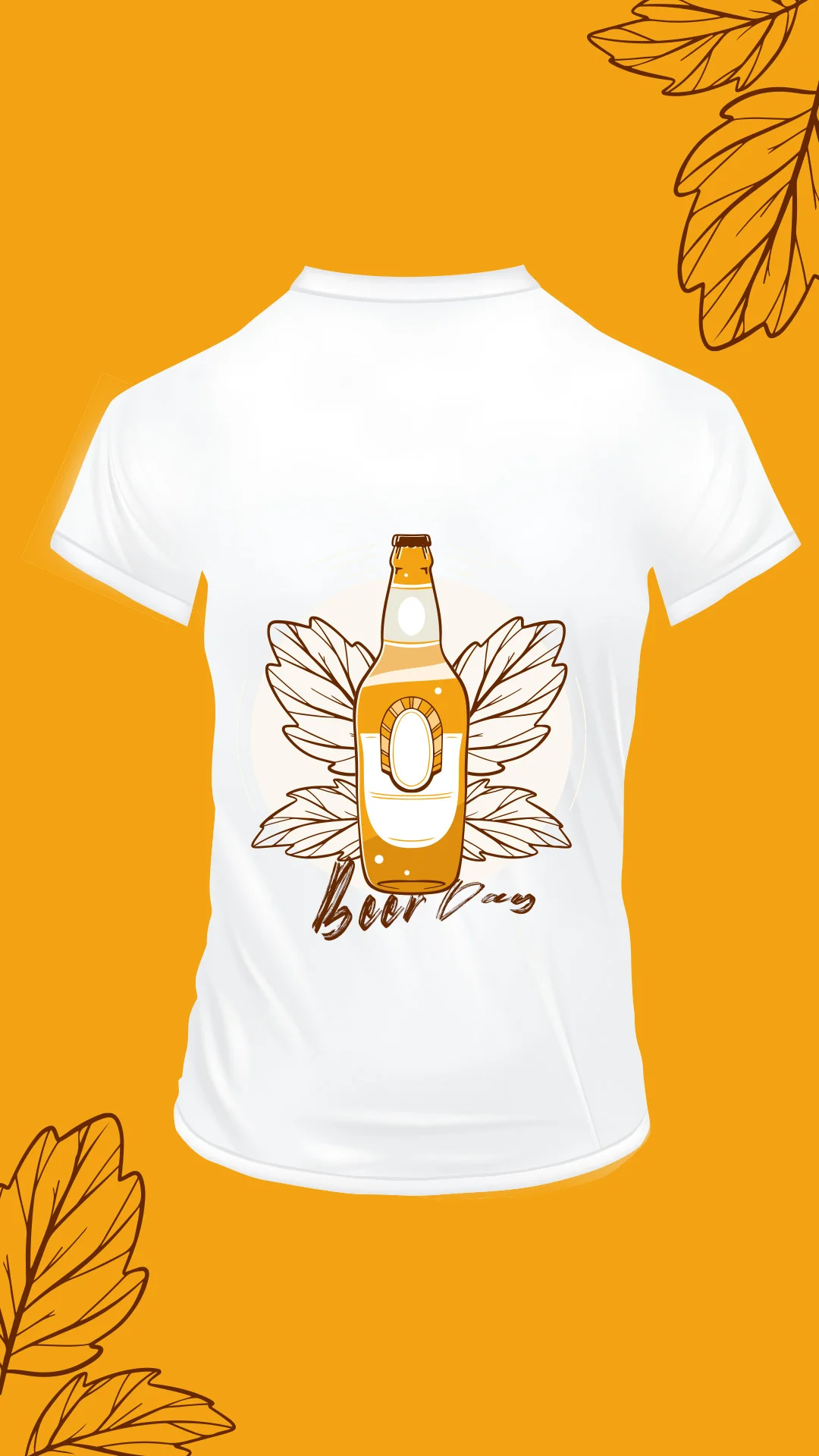 custom t shirts, yellow theme, bottle flower designs, and captivating T-shirt print designs from digitalposh.co.in