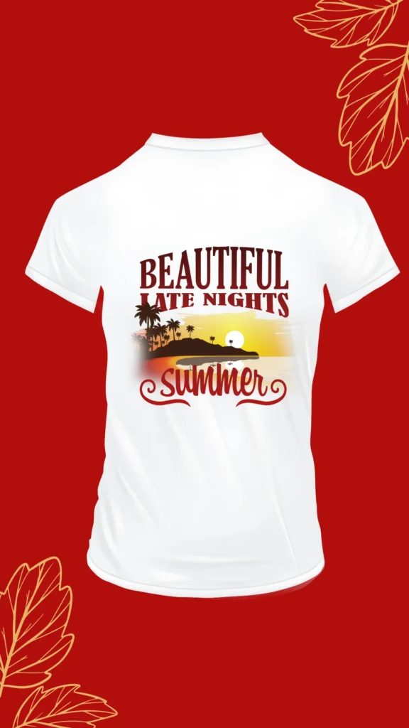 t shirt design – free summer psd template