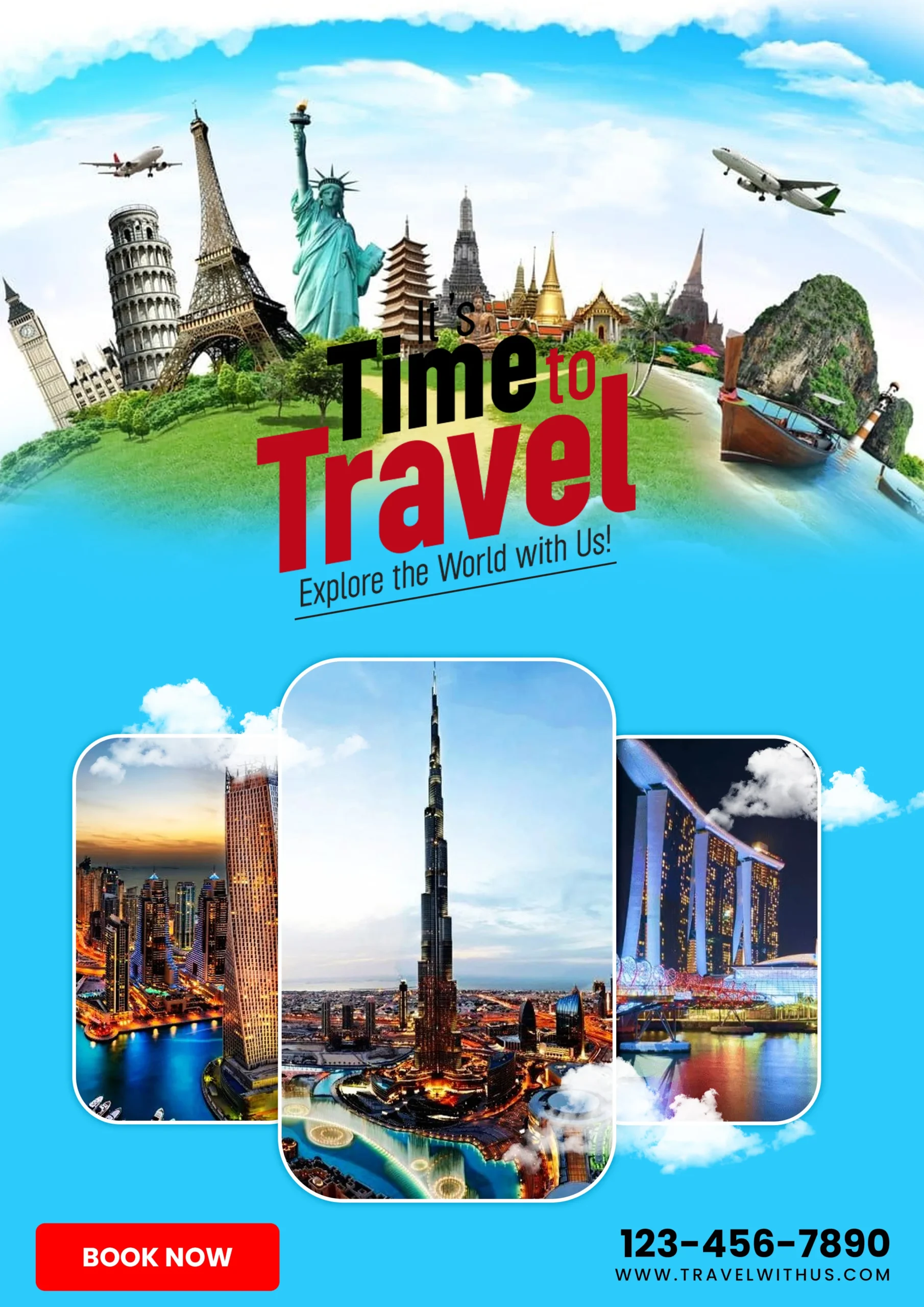Digitalposh Instagram post template - Explore Stunning Travel flyer Designs | Free PSD Download